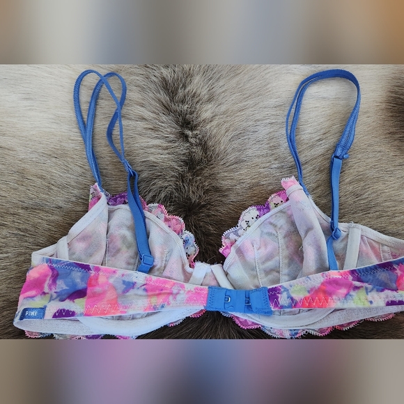 VICTORIA'S SECRET PINK colorful bra in size 34B - Picture 2 of 7